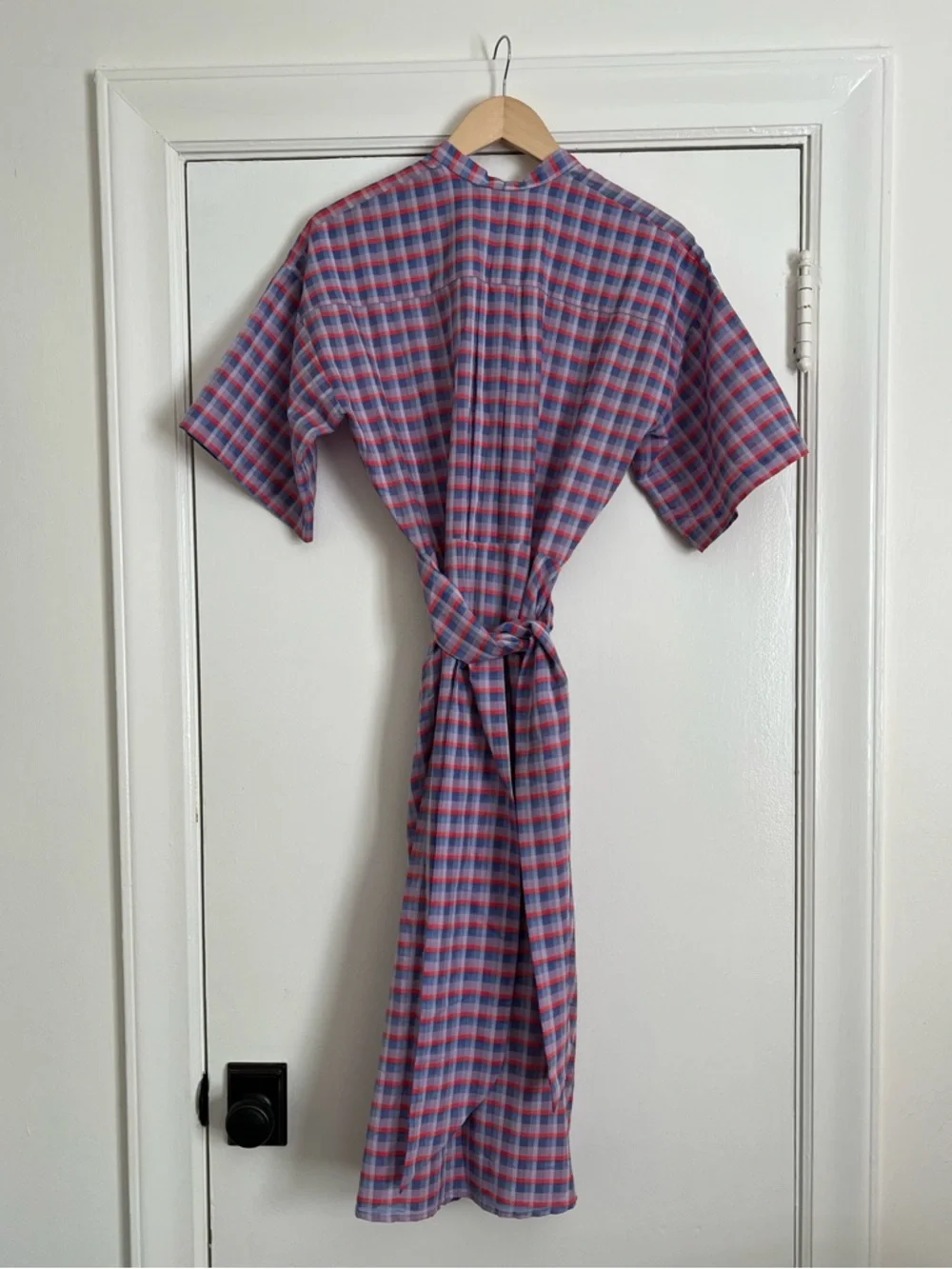 Heinui Miri Dress Midi Wrap Dress Lightweight Cotton Size Medium - Picture 2 of 5